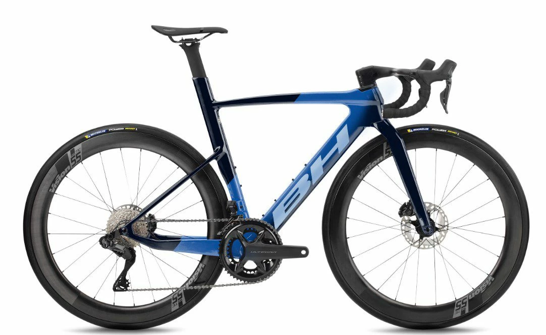 Vélo BH AEROLIGHT 6.5 Shimano Ultégra Di2 12V 2023 Bleu 1 Vélo BH AEROLIGHT 6.5 Shimano Ultégra Di2 12V 2023 Bleu