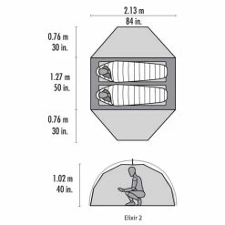 Tente MSR Elixir 2 -Vélos de Route Soldes tente msr elixir 2 3