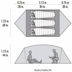 Tente MSR Mutha Hubba NX, 3 Places -Vélos de Route Soldes tente msr mutha hubba nx 3 places 4